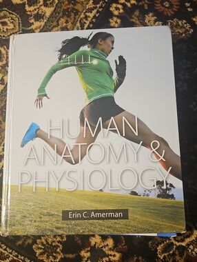 Human Anatomy & Physiology Textbook - Green & Blue Cover